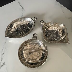 SET of 3 Ornament Dishes - International Silver Company
